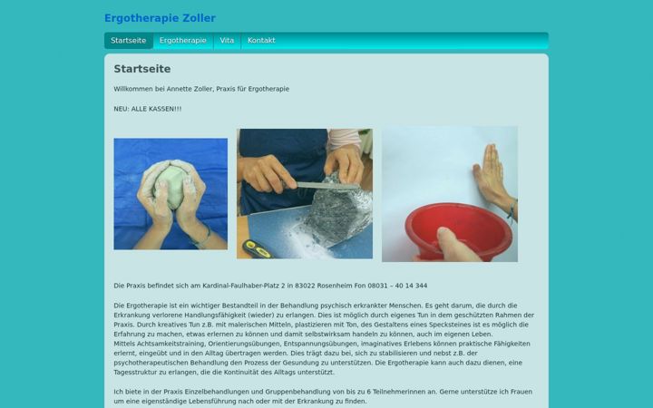 Snímek obrazovky ergotherapie-zoller.de