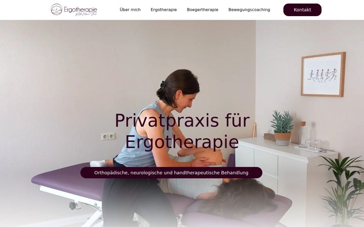 Snímek obrazovky ergotherapiebadwurzach.de