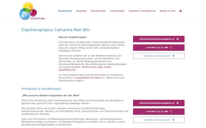 Screenshot di ergotherapieplus.at