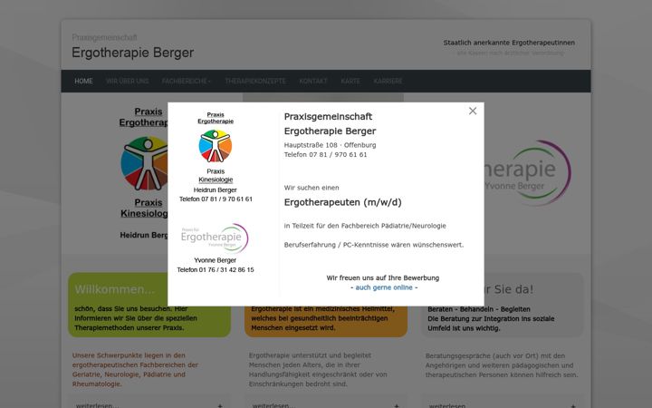 Capture d'écran de ergotherapiepraxis-berger.de