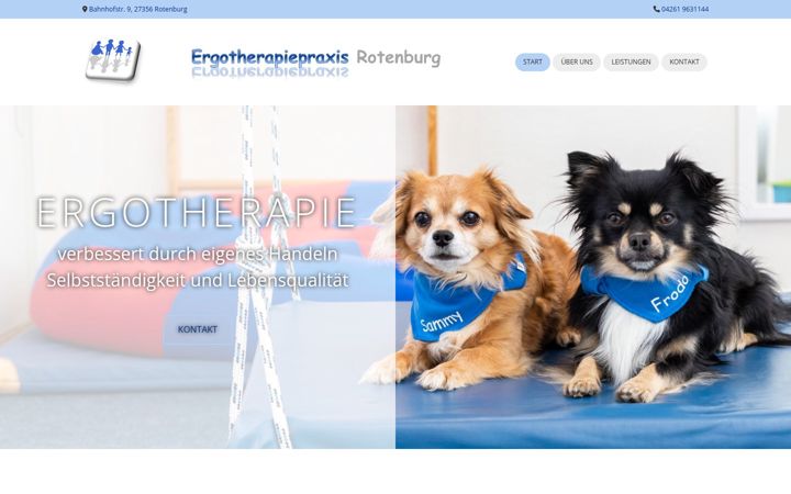 Capture d'écran de ergotherapiepraxis-rotenburg.de