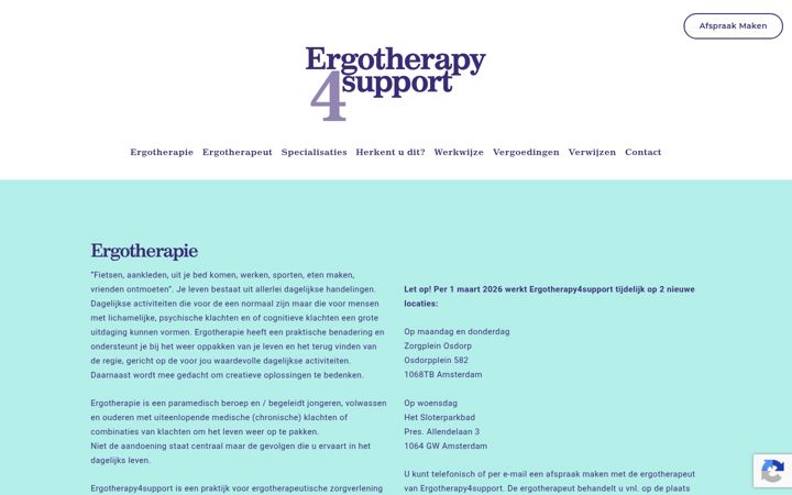Snímek obrazovky ergotherapy4support.nl