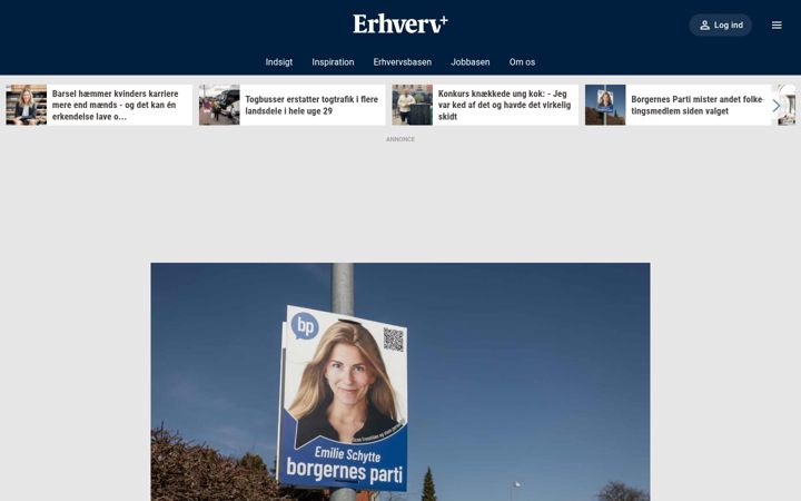 Skärmbild av erhvervplus.dk