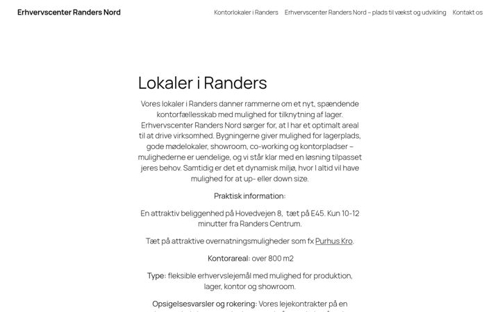 Screenshot of erhvervscenter.com