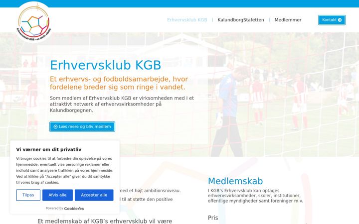 Zrzut ekranu erhvervsklub-kgb.dk