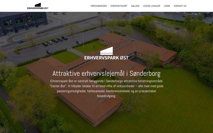 Képernyőkép: erhvervsparkost.dk