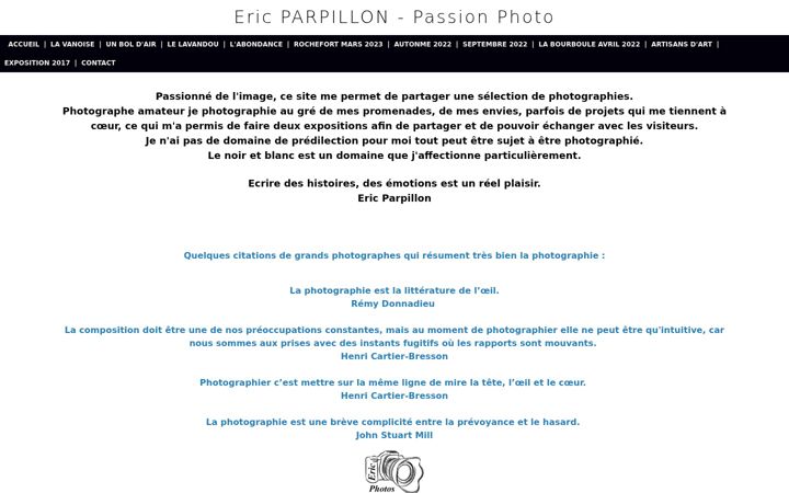 Snímek obrazovky eric-parpillon.fr