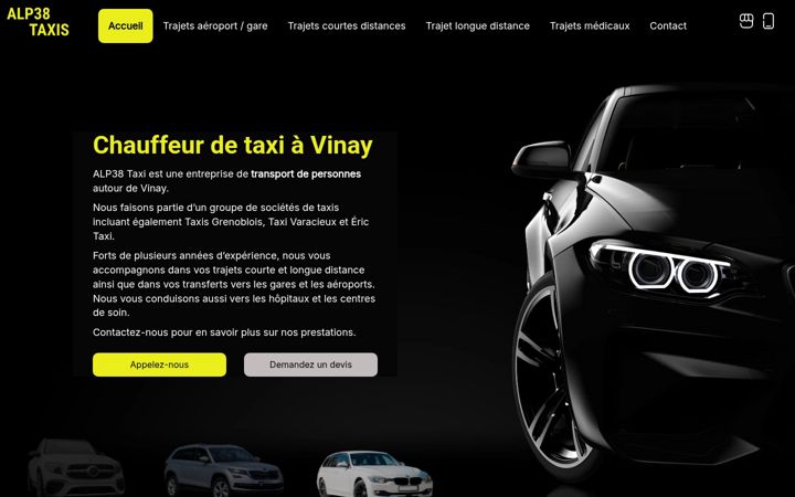 Snímek obrazovky eric-taxi.fr