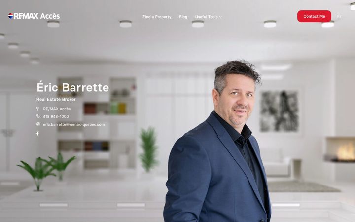 Screenshot of ericbarrette.ca