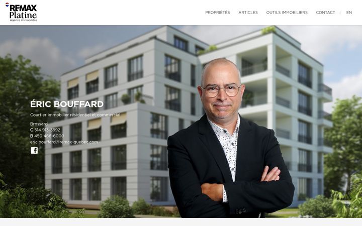 Screenshot of ericbouffard.ca