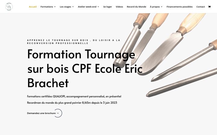 Skärmbild av ericbrachet-tourneursurbois.com