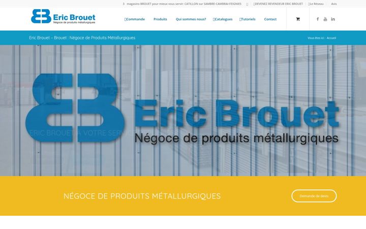 Snímek obrazovky ericbrouet.fr