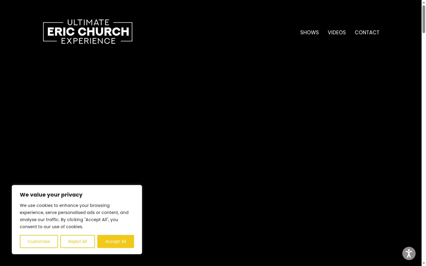 Screenshot tal-banner tal-kunsens muri qabel kwalunkwe interazzjoni