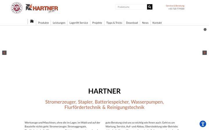 Screenshot di erich-hartner.at