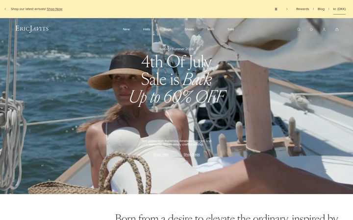 Screenshot von ericjavits.com