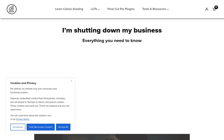 Screenshot di ericlenz.net