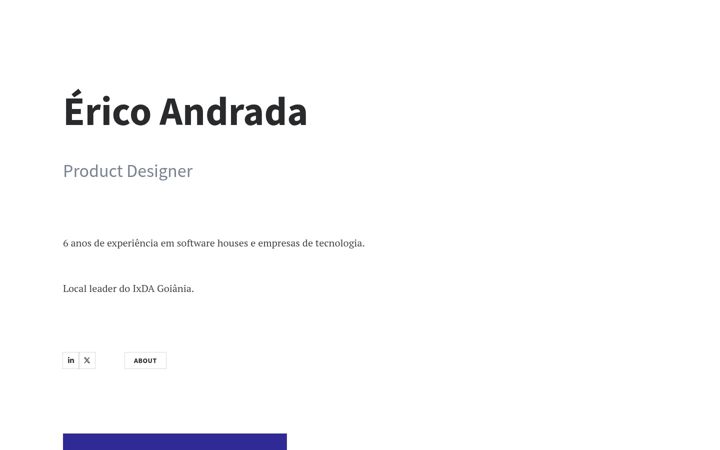 Ekraanipilt saidist ericoandrada.com.br