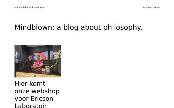 Snímek obrazovky ericson-laboratoireonline.nl