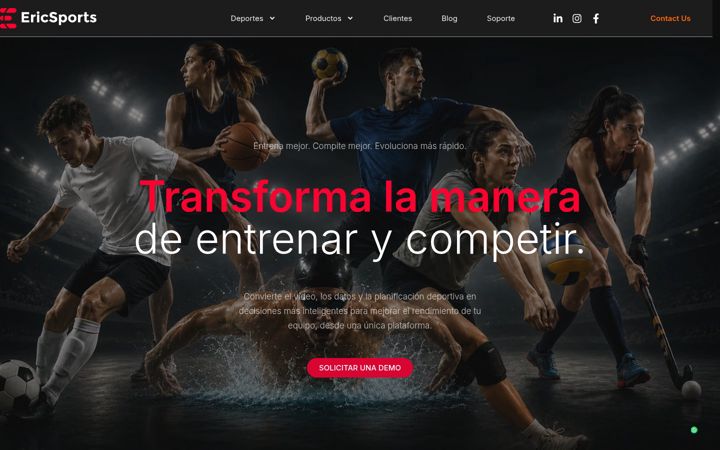 Screenshot di ericsports.net