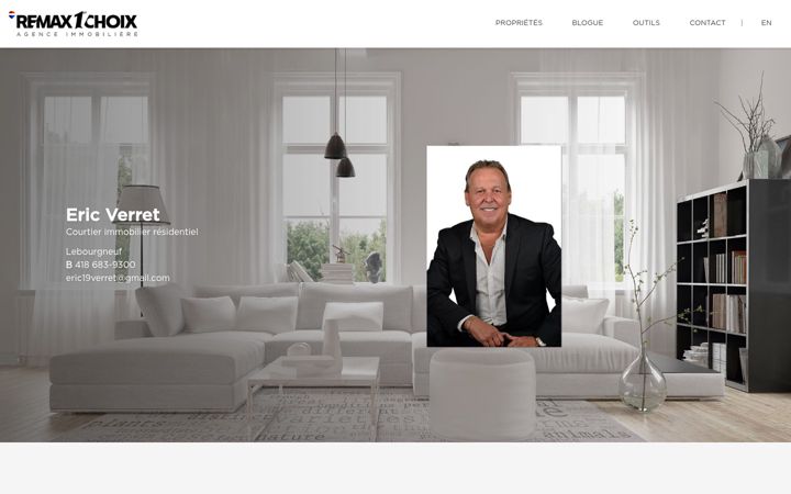 Screenshot of ericverret.ca
