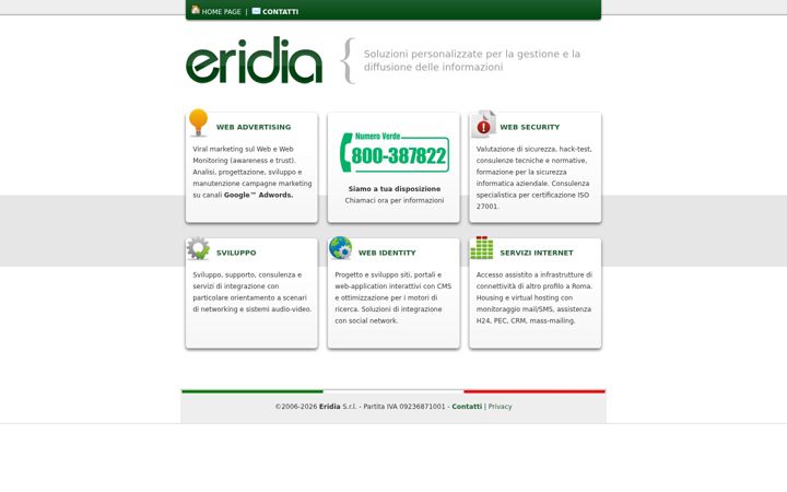 Screenshot di eridia.it