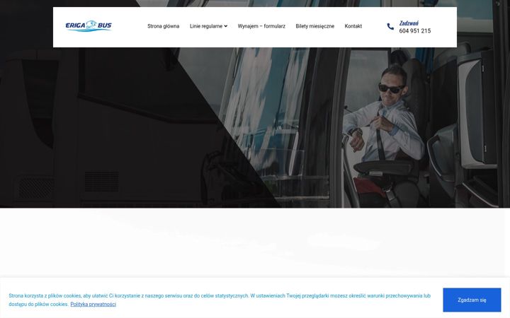 Screenshot stránky erigabus.pl