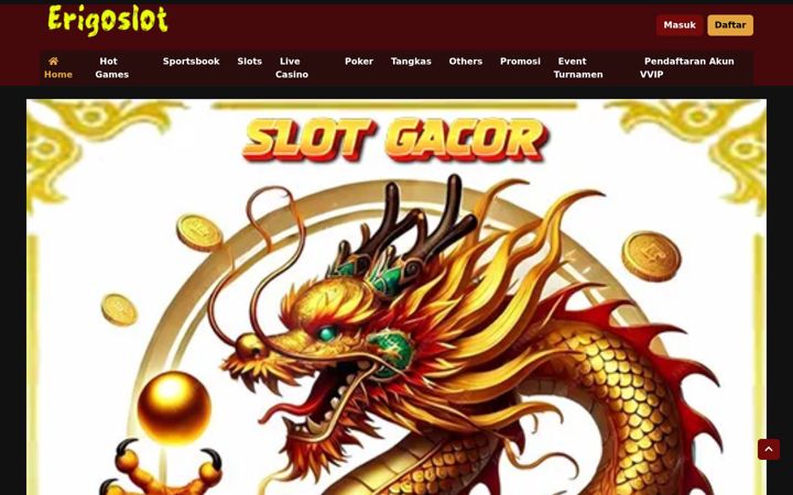 Screenshot di erigoslot.net
