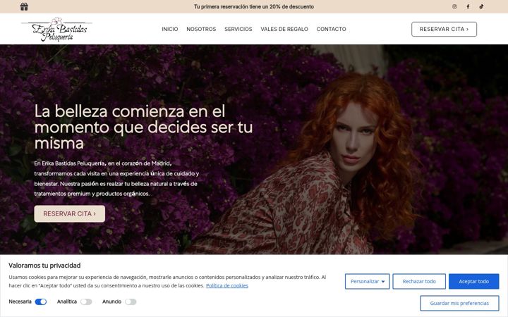 Screenshot von erikabastidaspeluqueria.es