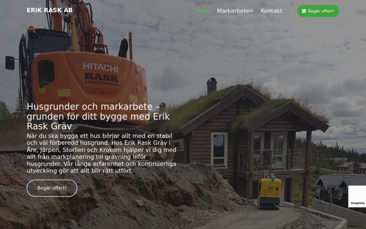Screenshot stránky erikraskgrav.se