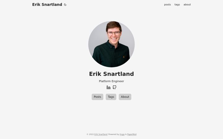 Ekrānuzņēmums no eriksnartland.no