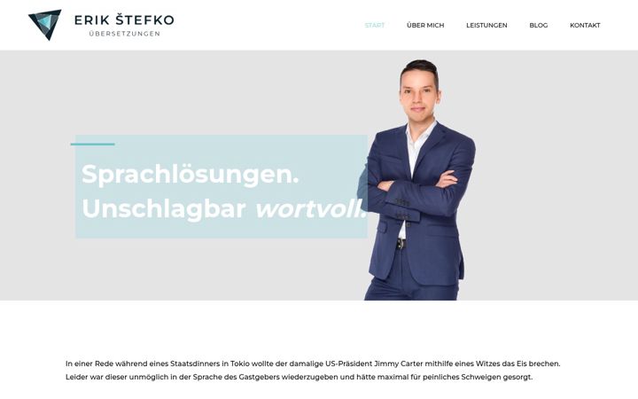 Screenshot ta' erikstefko.de