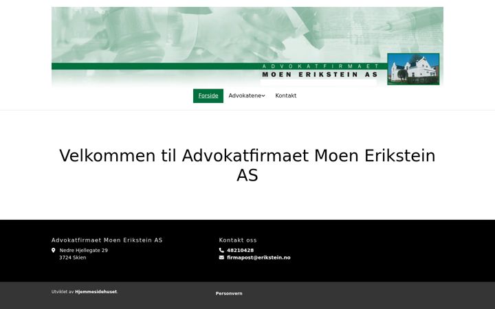 Ekrānuzņēmums no erikstein.no