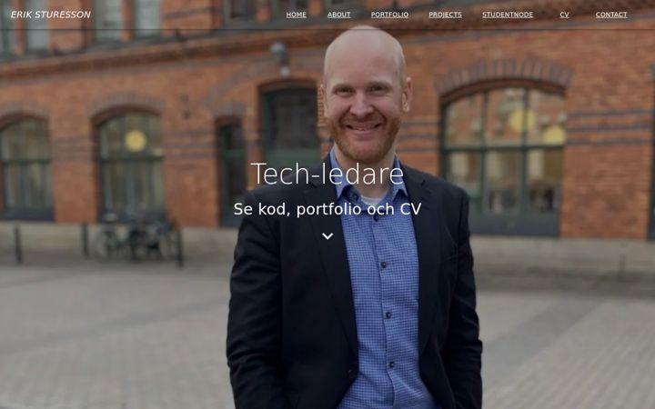 Screenshot του eriksturesson.se