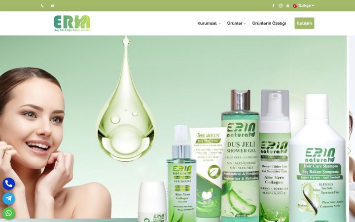 Snimka zaslona za erin.org.tr