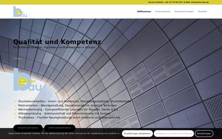 Screenshot ta' erion-bau.de
