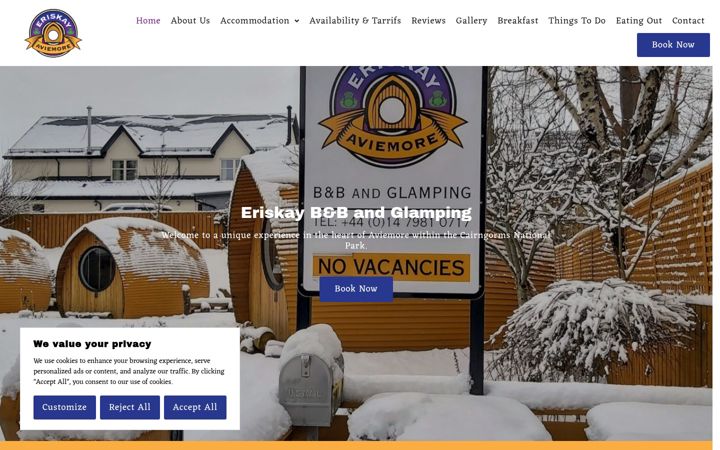 Skærmbillede af eriskay-aviemore.co.uk