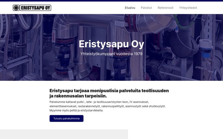 Screenshot ta' eristysapu.fi