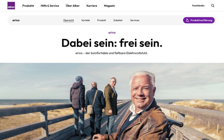 Screenshot ta' erivo.de