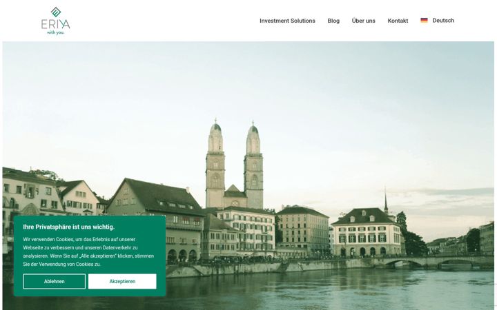 Screenshot stránky eriya.ch