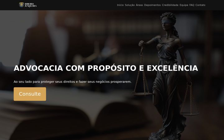 Ekraanipilt saidist erj.adv.br