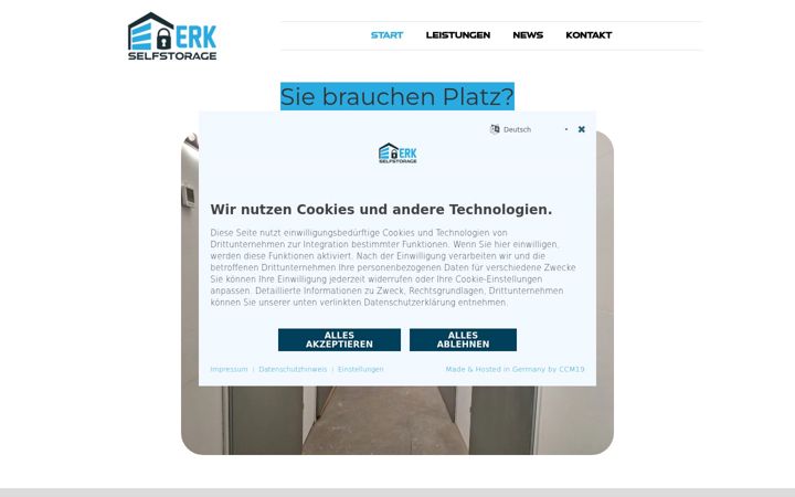 Screenshot ta' erk-selfstorage.de