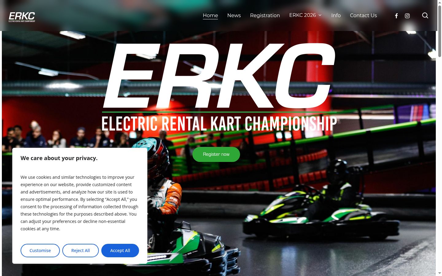 Screenshot του banner συγκατάθεσης που εμφανίστηκε πριν από οποιαδήποτε αλληλεπίδραση