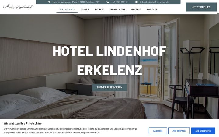 Snímek obrazovky erkelenz-hotel.de