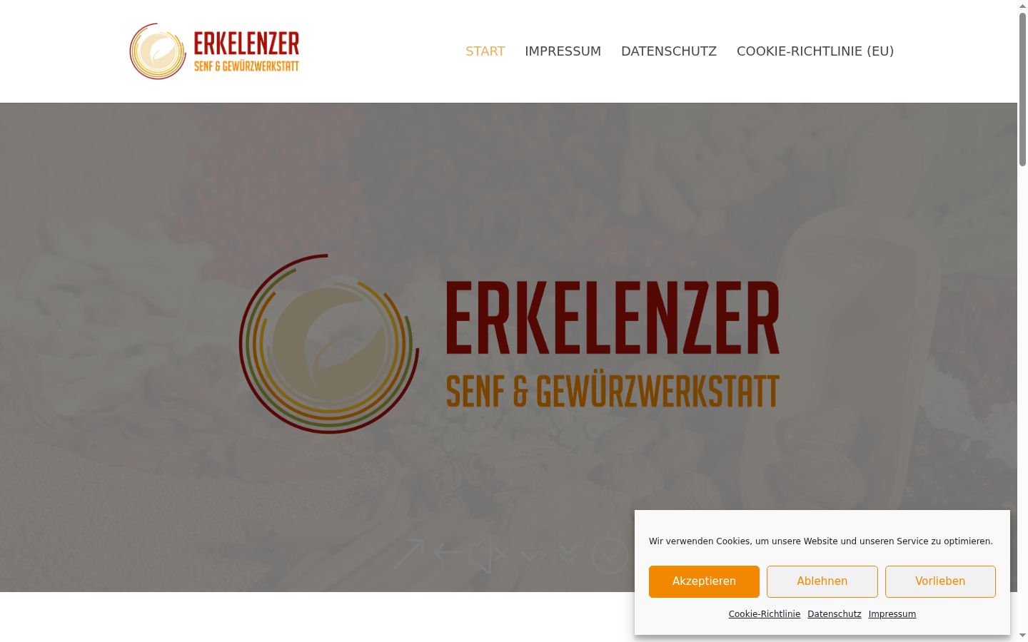 Screenshot tal-banner tal-kunsens muri qabel kwalunkwe interazzjoni