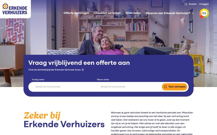 Snímek obrazovky erkendeverhuizers.nl