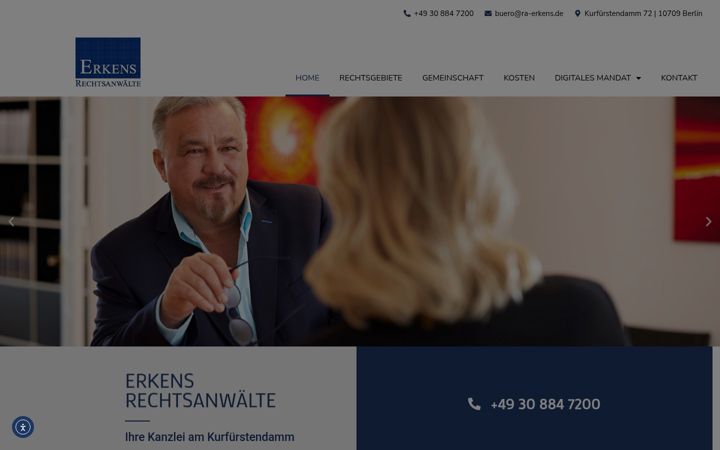 Snímek obrazovky erkens-rechtsanwaelte.de