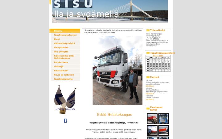 Screenshot ta' erkkihelistekangas.net