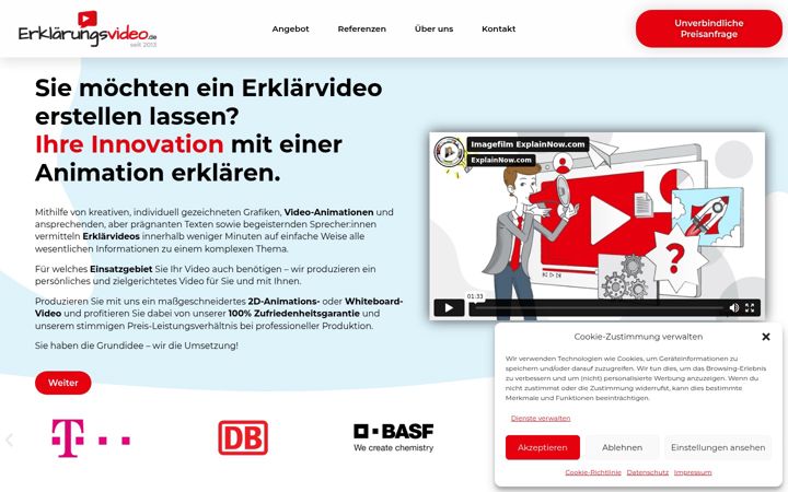 Snímek obrazovky erklaerungsvideo.de