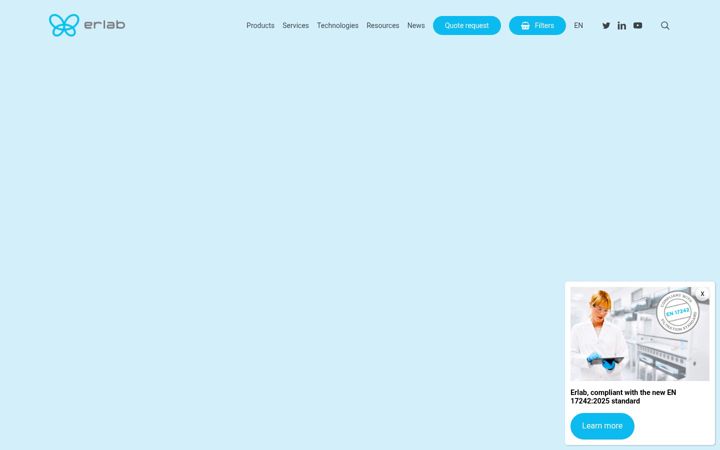 Screenshot of erlab.com
