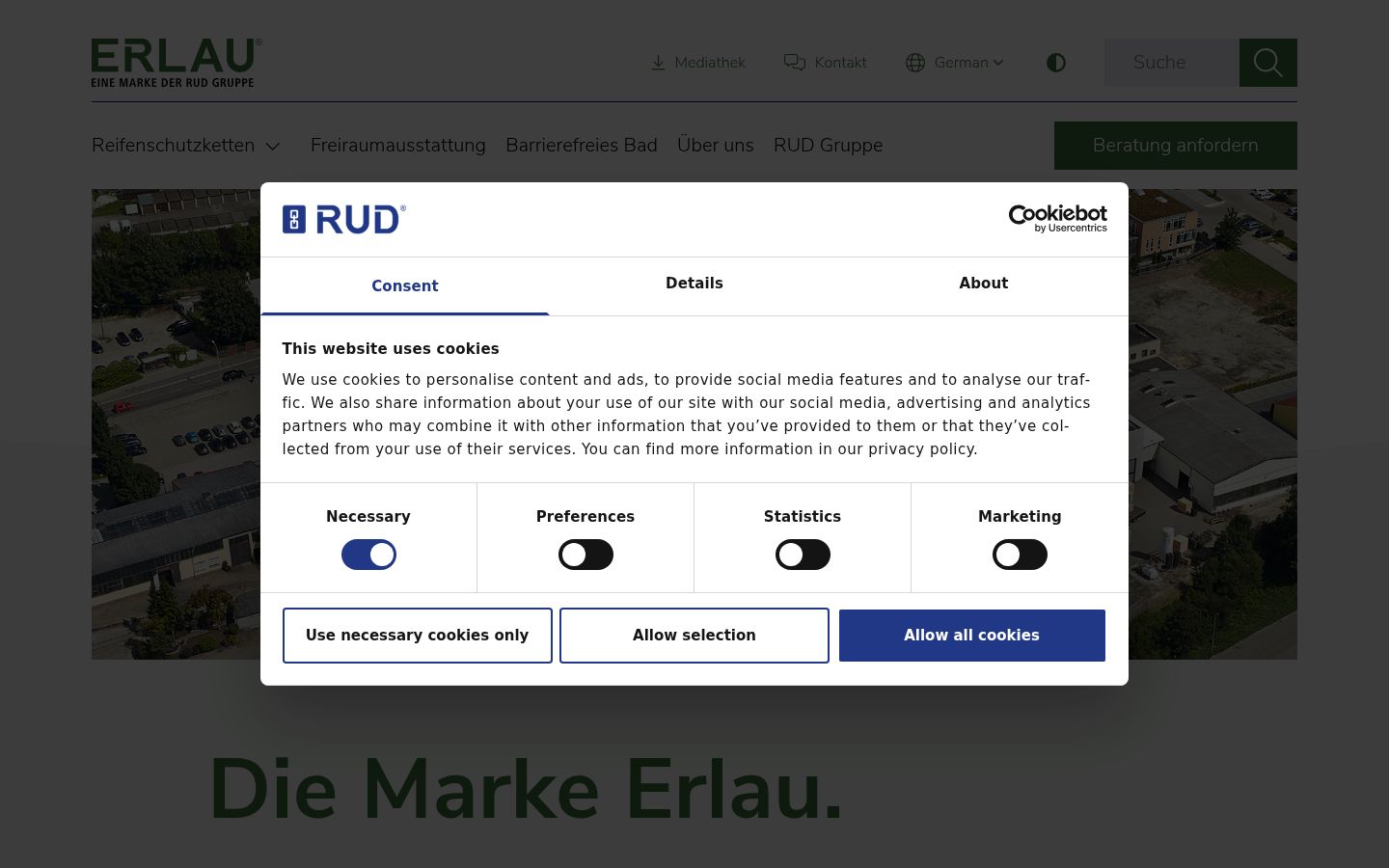Captură de ecran a bannerului de consimțământ afișat înainte de orice interacțiune